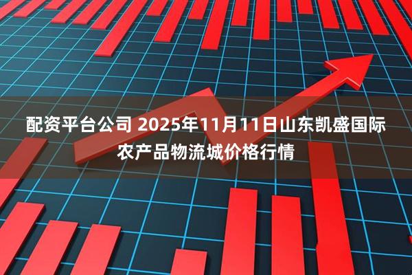 配资平台公司 2025年11月11日山东凯盛国际农产品物流城价格行情